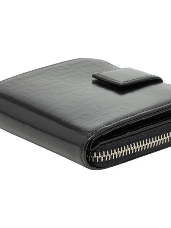 Fendi Zucchino Bifold Wallet Black Patent Leather - Picture 4 of 9